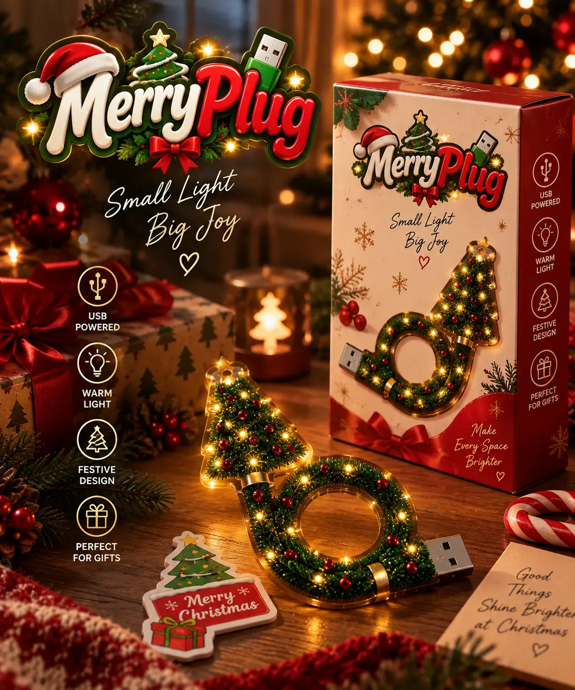 MerryPlug lighting a festive Christmas display